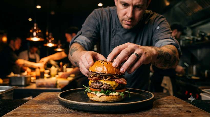 Chef plating food preview